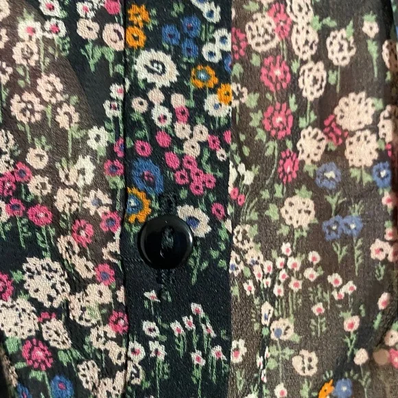 Zara Black Floral Blouse - Picture 3 of 13